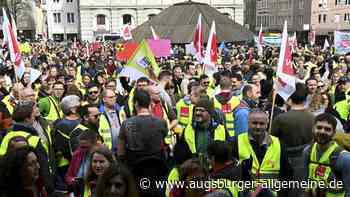 Verdi macht Druck: Großkundgebung in Augsburg mit 2000 Teilnehmern