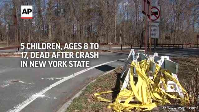 5 Connecticut children, ages 8-17, dead after New York crash