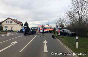 POL-PDLD: Schwerer Unfall mit vier verletzten Personen