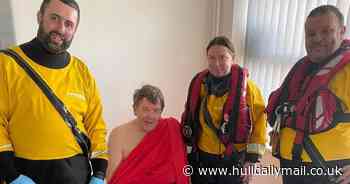 Man 'swept off cliff' at Hornsea thought he and his dog would die - then lifeboat found them