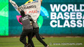 3 Arrested After Storming Baseball Field to Protest USA-Cuba Game