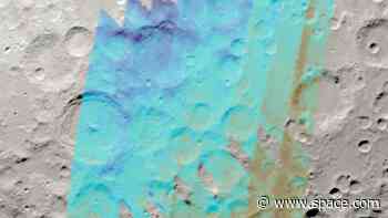 1st map of moon water could help Artemis astronauts live at the lunar south pole