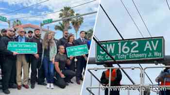 ‘His Life Was Truly Remarkable': Street Named After Fallen Miami-Dade Police Officer in Emotional Ceremony