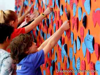 Constable Daniel Woodall School students honour two fallen Edmonton police officers