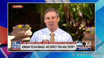 'You've got to be kidding me': Rep. Jordan criticizes Manhattan DA