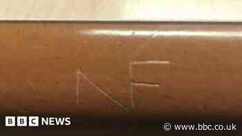 East of England Ambulance Service: NF graffiti at HQ
