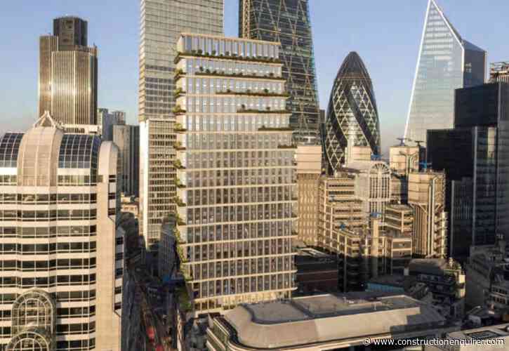 London tower over historic Leadenhall market approved