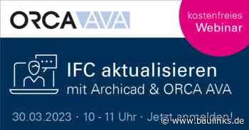 Live-Webinar: IFC aktualisieren mit Archicad & ORCA AVA