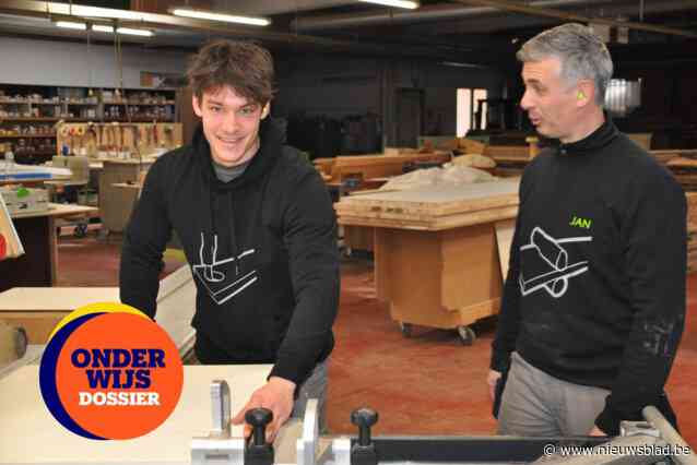 Karel leert de stiel van interieurbouwer op school én op de werkvloer: “Ik zou hier graag willen blijven werken”