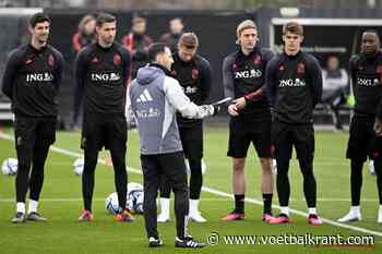 Tedesco leidt eerste training: bondscoach ook zelf héél actief, verschillende grote namen ontbreken op trainingsveld