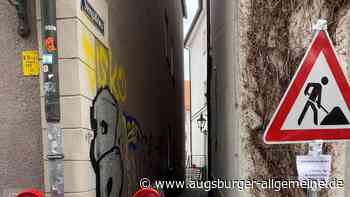 Kleine, aber feine Baustelle: Das enge Sterngäßchen ist bis Ende März gesperrt