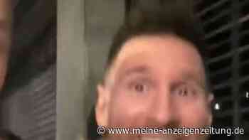 Messi isst in Merkel-Restaurant und wird dann von Menschenmassen verfolgt