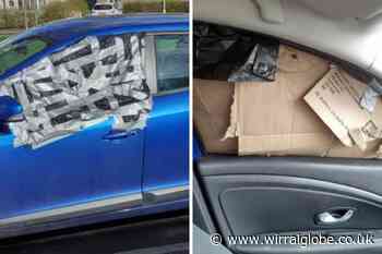 Wirral motorist's terror after yobs smash car window