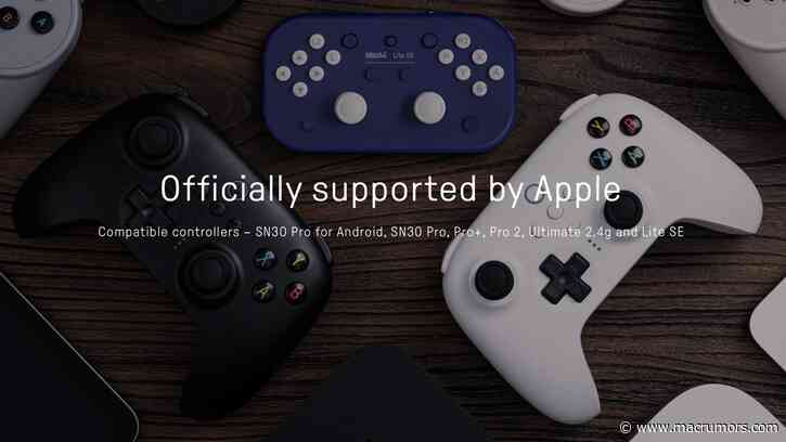 8BitDo Gaming Controllers Now Compatible With iPhone, iPad, Apple TV and Mac