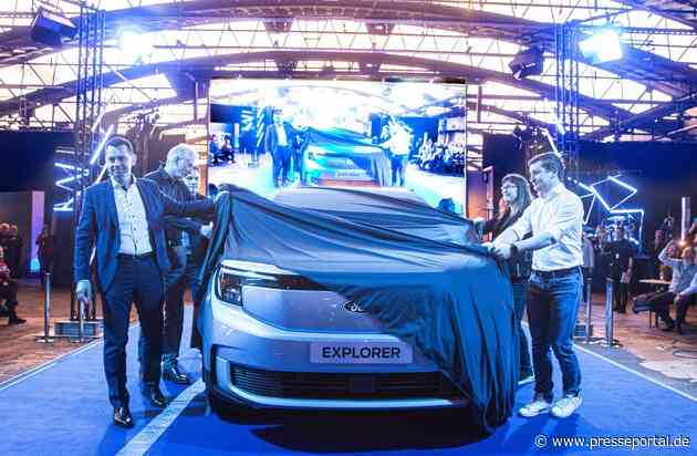 Elektro-Premiere: Ford präsentiert neuen vollelektrischen Explorer vor 1.200 Beschäftigten im Kölner Werk