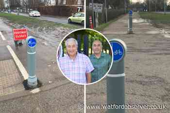 Queens' School in Bushey gets new bollards to tackle parking problem
