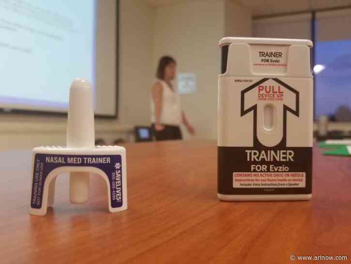 County Board to receive Narcan training today, helping to promote free training sessions for residents