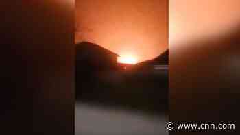 Video reportedly shows strike on train transporting Russian cruise missiles