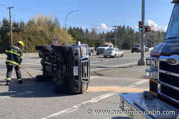 Traffic flowing again after T-bone accident on highway in south Nanaimo