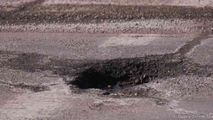 City of Calgary seeing three times as many potholes this year