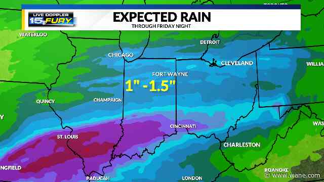 Multiple rounds of rain on the way