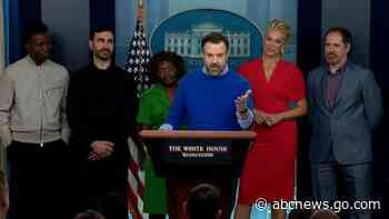 WATCH:  'Ted Lasso' cast talk mental health at White House