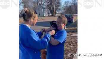 WATCH:  Make-A-Wish surprises child who has brain cancer with corgi puppy