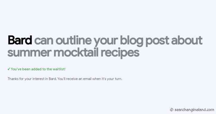 Google Bard early look: What we’re seeing so far