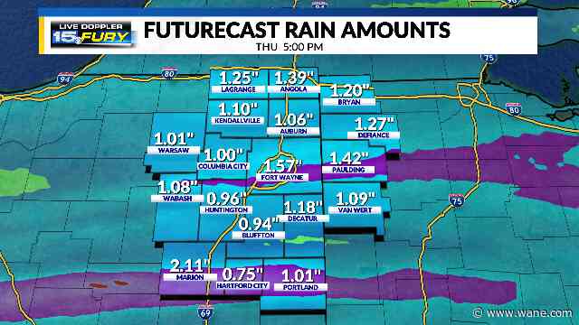 Tracking rain and a few thunderstorms