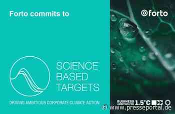 Forto verpflichtet sich den Klimazielen der Science Based Targets