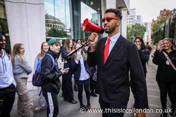 YouTuber Niko Omilana hands out free Wagamama ramen in Camden