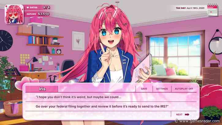 This anime dating sim will calculate your real-life tax returns