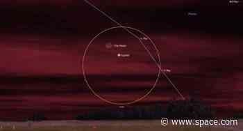 See the moon and Jupiter meet in the sky tonight (March 22)