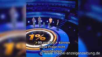 Frage in Quizshow kann nur einer von 100 Leuten beantworten