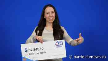 Barrie woman plans to invest in her future with lottery win