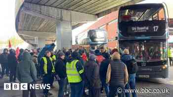 Buses blocked from leaving depots during strike, bosses claim