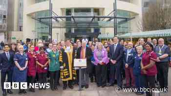 Coventry hospital's freedom of the city plaque unveiled