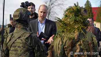 Prince William makes surprise visit to troops near Ukrainian-Polish border