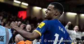 Arsenal legend Ian Wright hails Newcastle United's 'impressive' Alexander Isak amid top four race