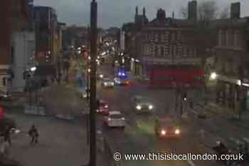 Trafalgar Road Greenwich crash: Pedestrian in hospital