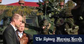 Prince William makes surprise visit to troops in Poland