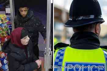 CCTV image after North Bushey Newsagents vape theft