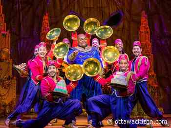 Sequins, songs and 'Dad' jokes: Touring production of Aladdin dazzles