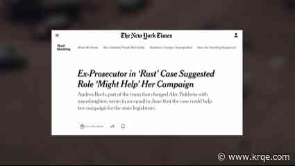 Ex-prosecutor in 'Rust' case hoped involvement would help political career