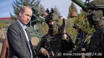 Prinz William besucht Soldaten nahe Grenze zur Ukraine