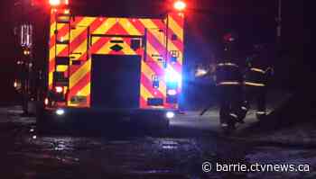 No injuries after trailer fire in Essa Township