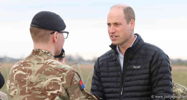 Prince William Meets with Troops During Surprise Visit Near Ukrainian-Polish Border
