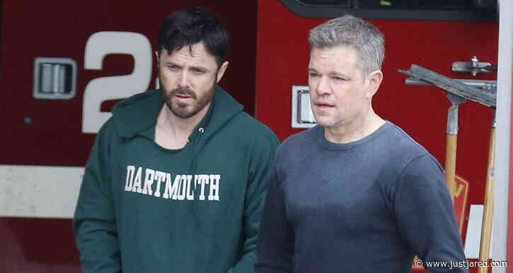 Matt Damon & Casey Affleck Get to Work Filming 'The Instigators' in Boston
