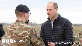 Prince William makes surprise visit to troops near Ukraine border in Poland