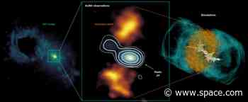 Supermassive black hole's relativistic jets are blowing bubbles in the Teacup Galaxy